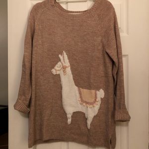 Llama sweater